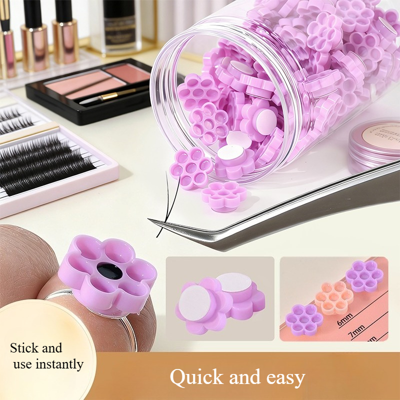Eyelash Extension Guide - 120 قطعة حامل لاصق رموش على
