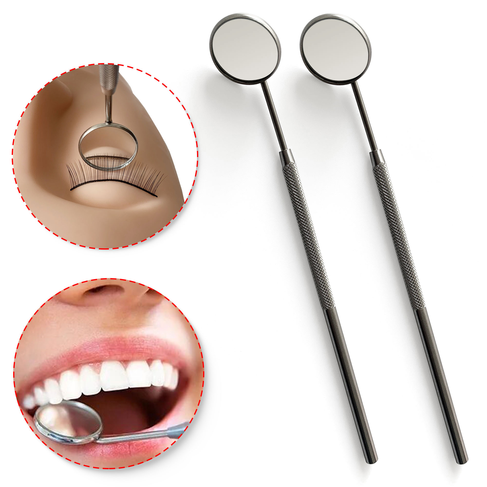 Eyelash Extension Guide - تطعيم ملحقات رمش فحص مرآة مواد
