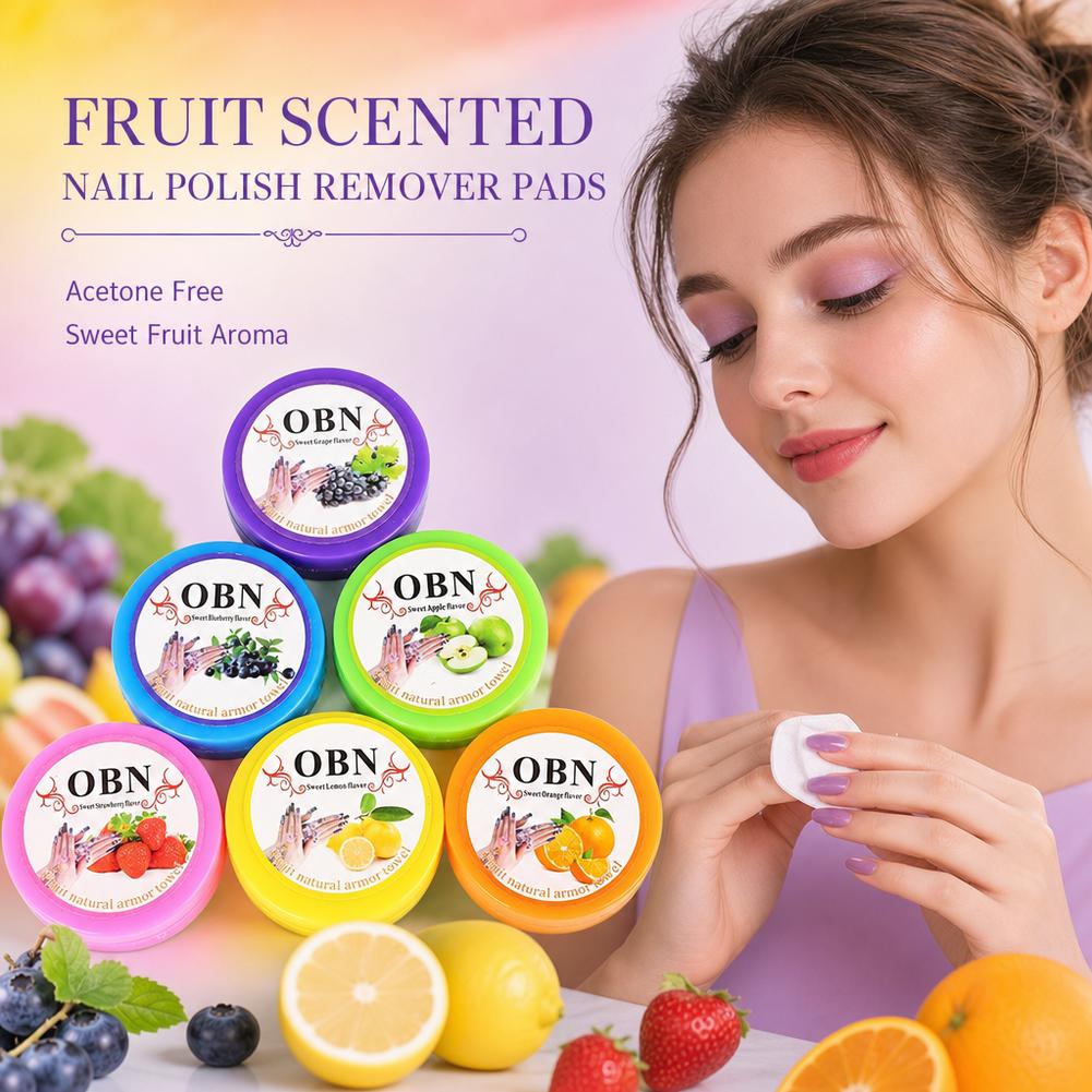 Eyelash Extension Cleaning - مناديل إزالة طلاء الأظافر بنكهة الزهور،