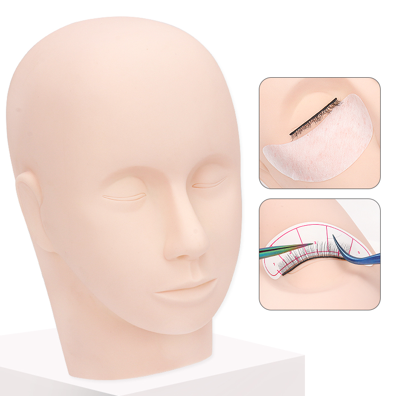 Eyelash Extension Guide - رأس تدريب لتمديد الرموش، نموذج ممارسة