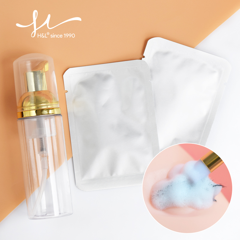 H & L 5 مللي شامبو الرموش تركي - مراجعة Eyelash Extension Foam Cleanser وسعره