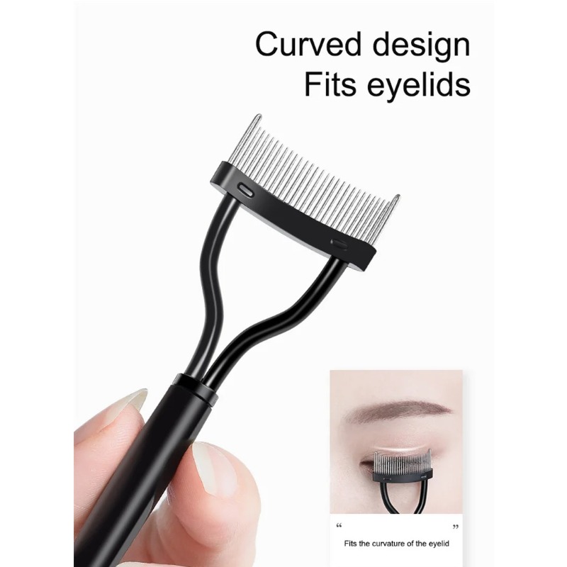 1/2 قطعة رمش التصميم رمش مشط ف - مراجعة Eyelash Extension Guide وسعره