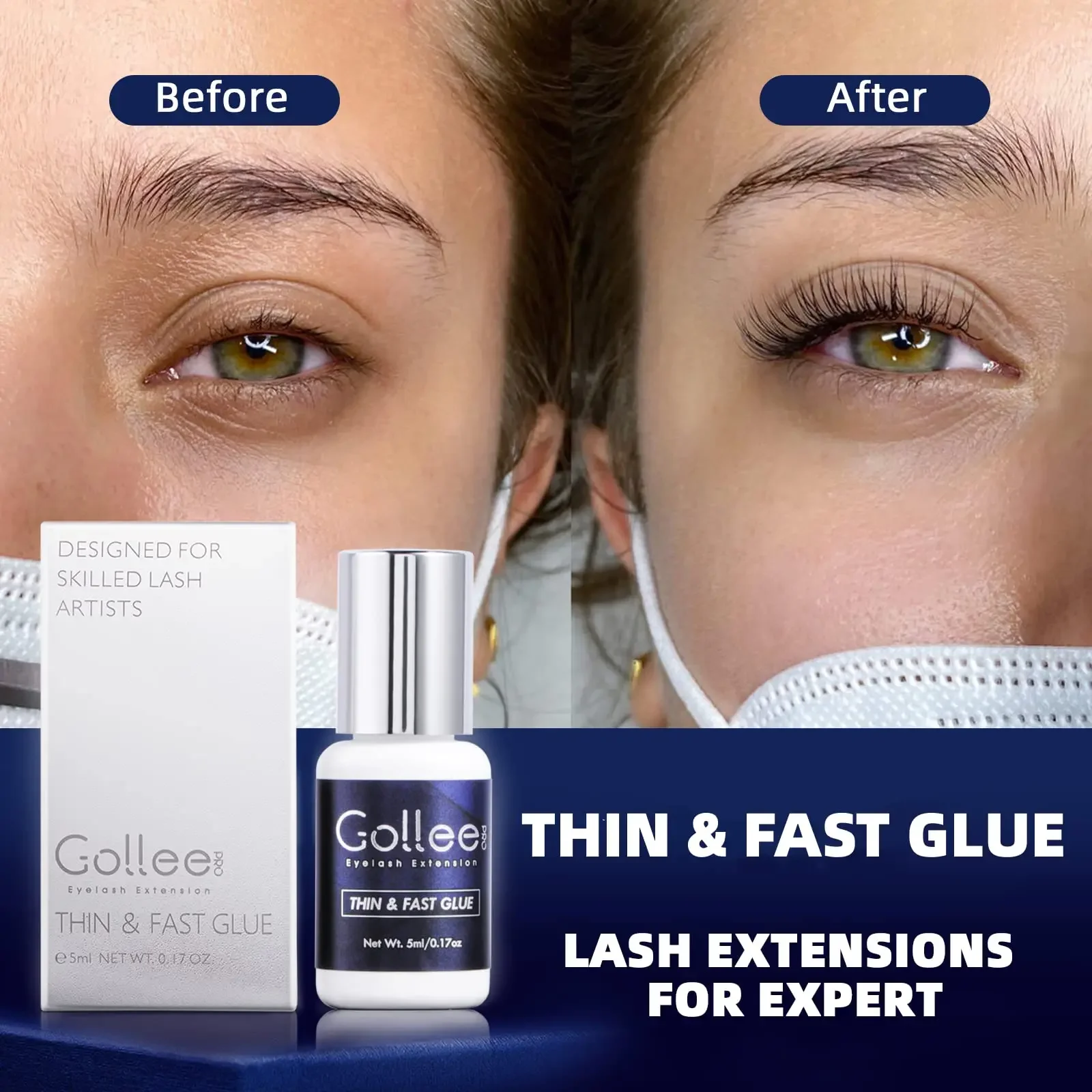 غراء رموش جولي للعيون الحساسة  - مراجعة Eyelash Extension Glue For Sensitive Eyes وسعره