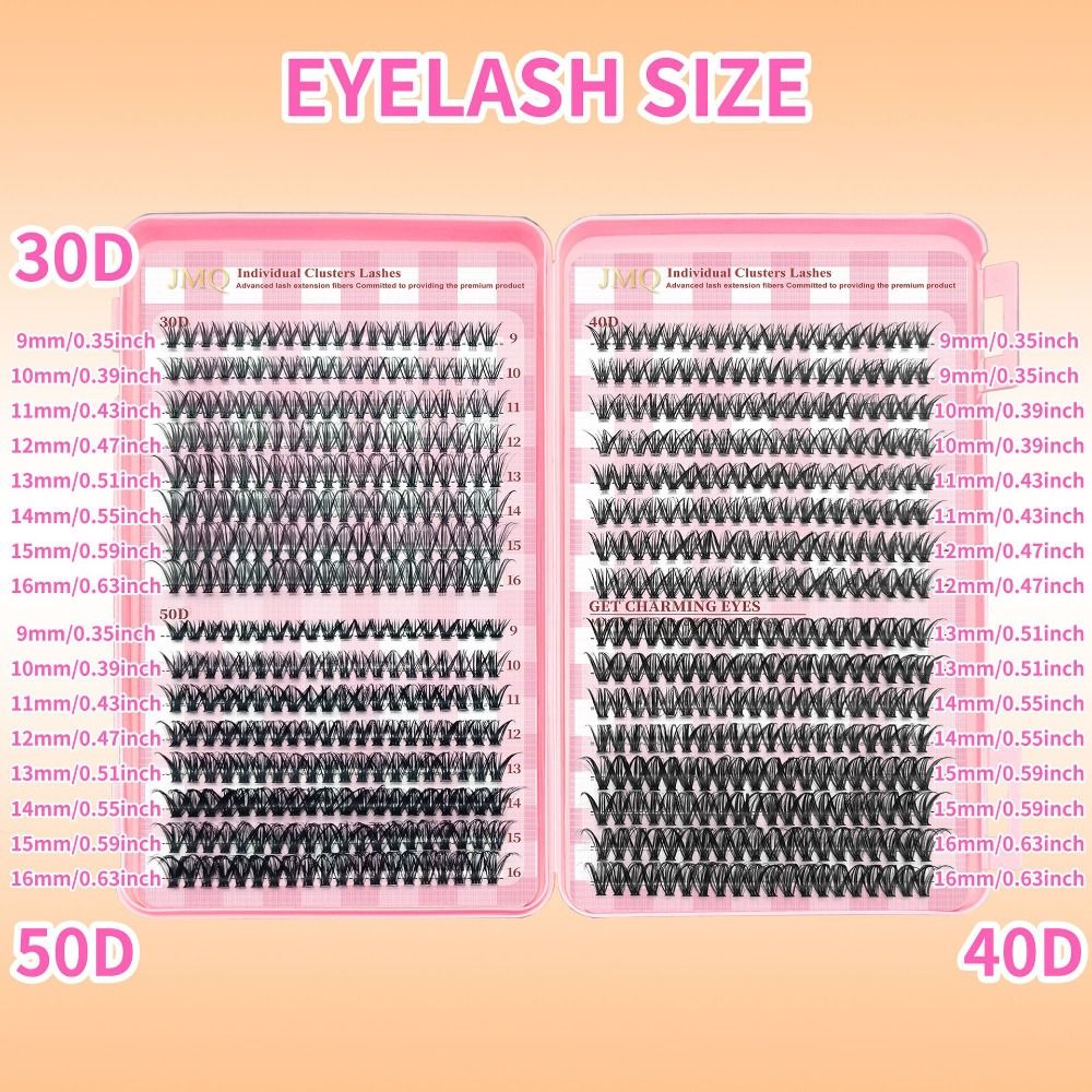 رموش صناعية بطول 9-16 مم، مظهر - مراجعة Eyelash Extension Wispy Look وسعره