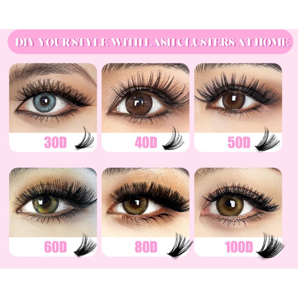 رموش صناعية بطول 9-16 مم، مظهر - مراجعة Eyelash Extension Wispy Look وسعره