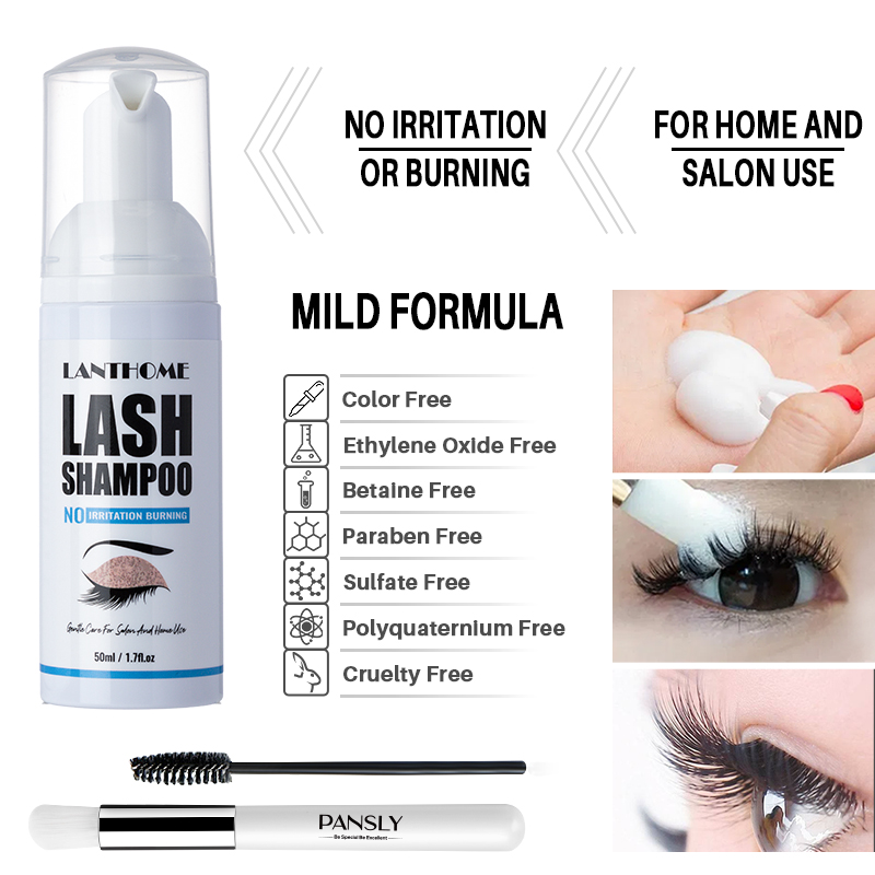 50 مللي Lanthome Pro رمش تمديد - مراجعة Eyelash Extension Foam Cleanser وسعره