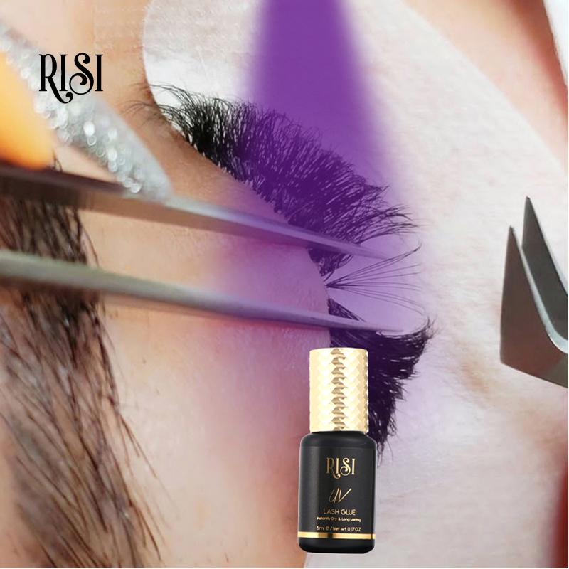 صمغ لوصلات تمديد العين UV سريع - مراجعة Eyelash Extension Glue For Sensitive Eyes وسعره