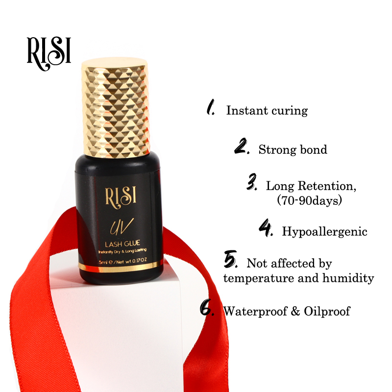 صمغ لوصلات تمديد العين UV سريع - مراجعة Eyelash Extension Glue For Sensitive Eyes وسعره