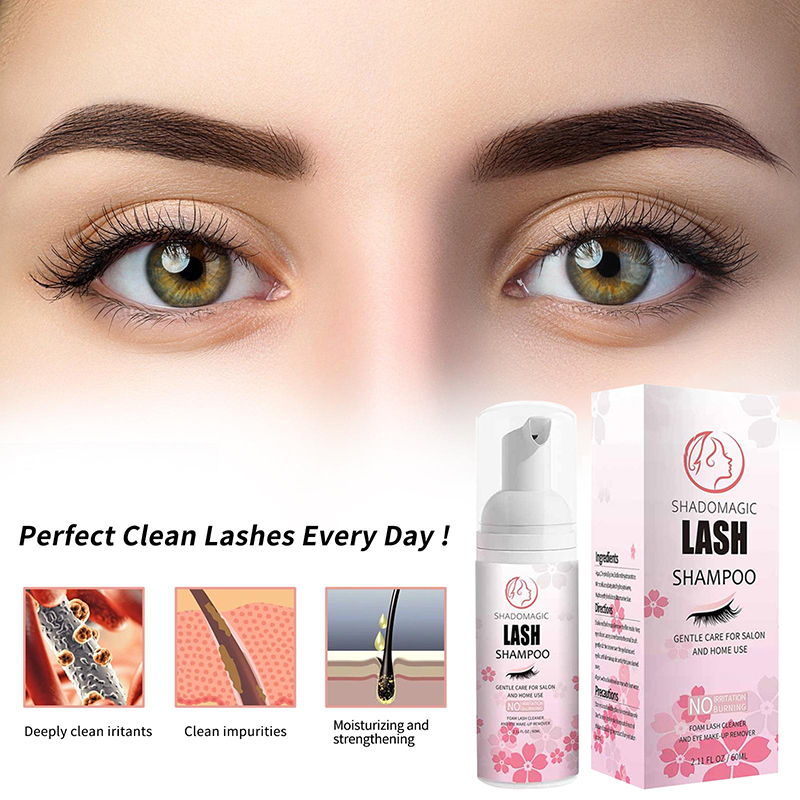 رائج! شامبو سريع التنظيف للرمو - مراجعة Eyelash Extension Foam Cleanser وسعره