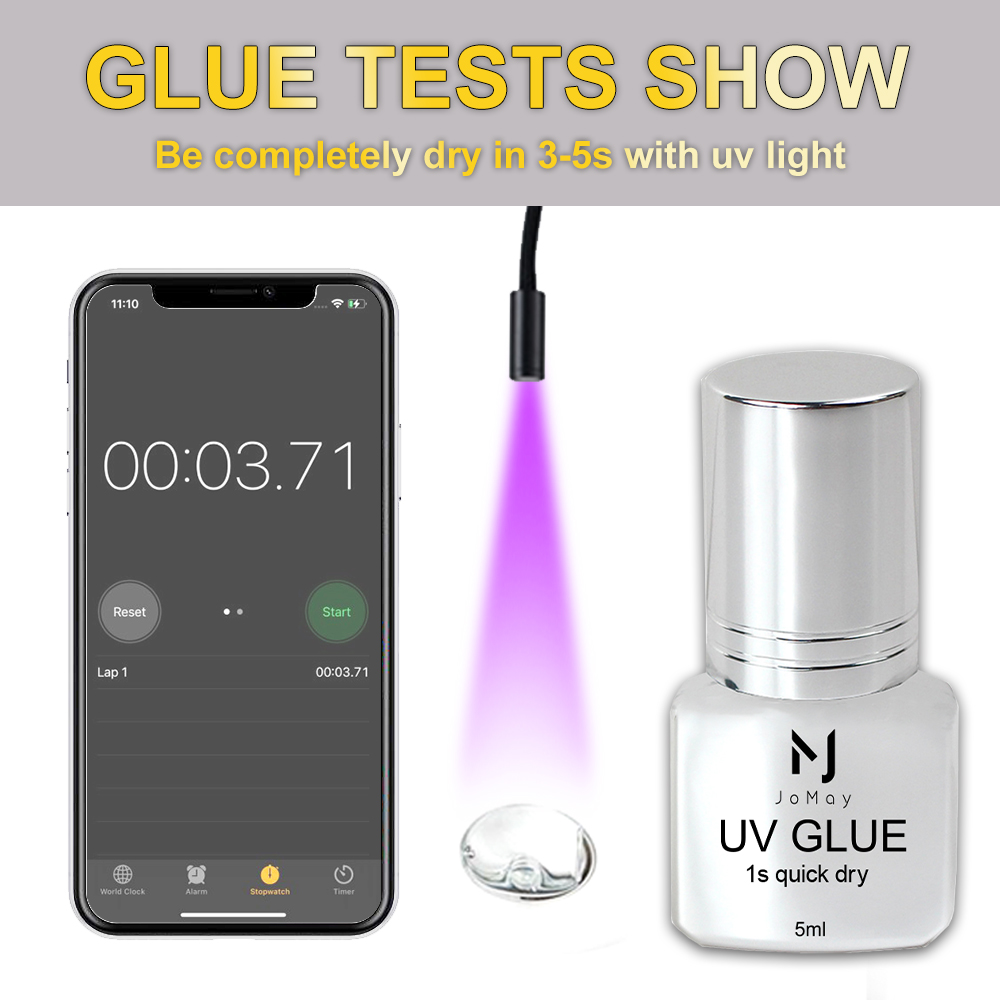 JOMAY الغراء رمش تمديد UV الغر - مراجعة Eyelash Extension Glue For Sensitive Eyes وسعره