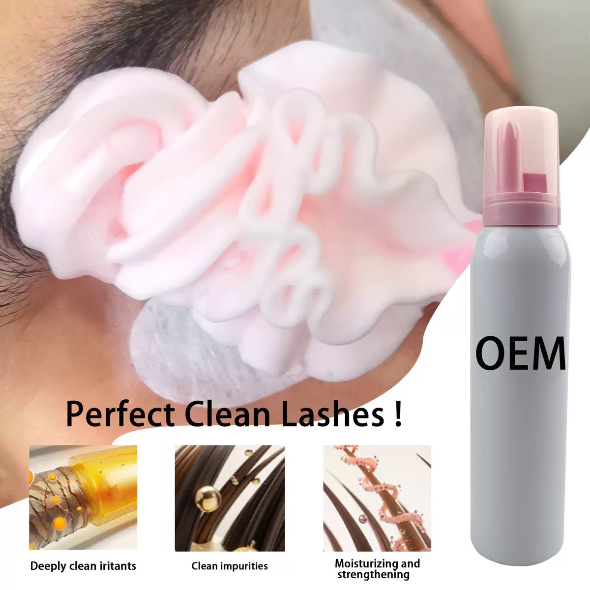 مصنع الجملة Custom100ml Whippe - مراجعة Eyelash Extension Glue For Sensitive Eyes وسعره