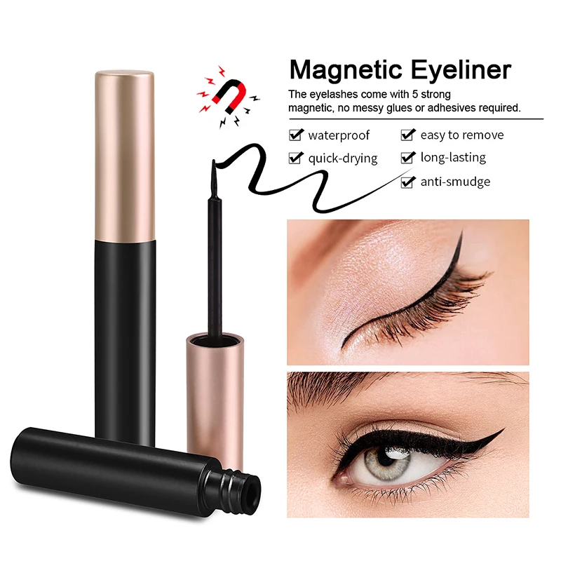 1/2 قطعة من محدد العيون المغنا - مراجعة Eyelash Extension Glue For Sensitive Eyes وسعره